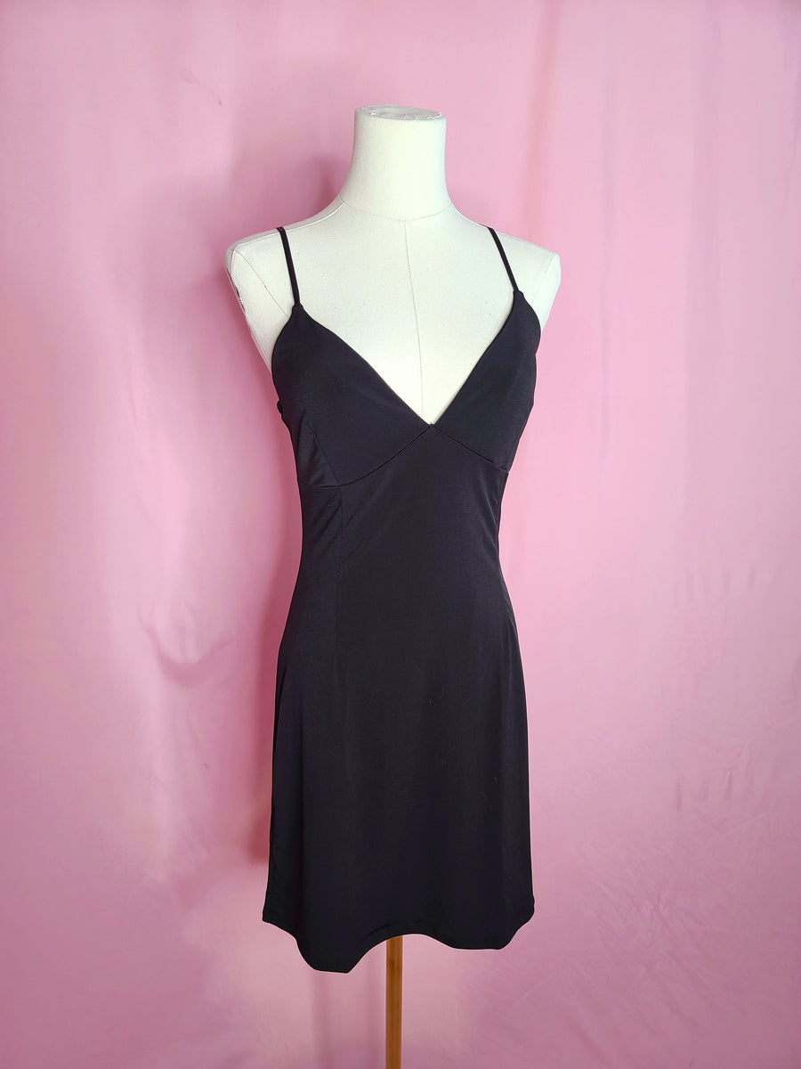 Lydia Slip in Black by Wax Poetic Clothing Modern Vixen Vintage