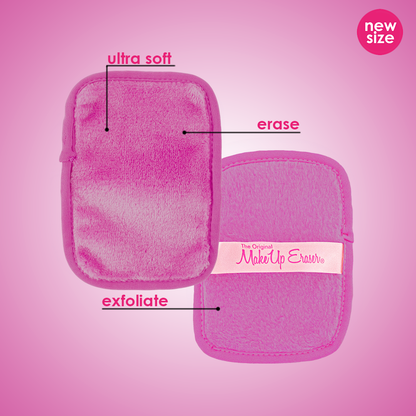 Soft side and exfoliating side of the makeup eraser