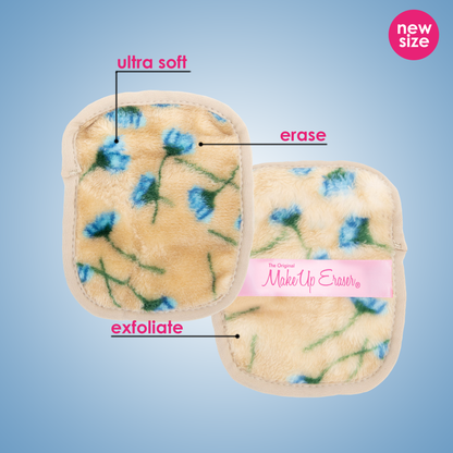 Soft side and exfoliating side of makeup eraser